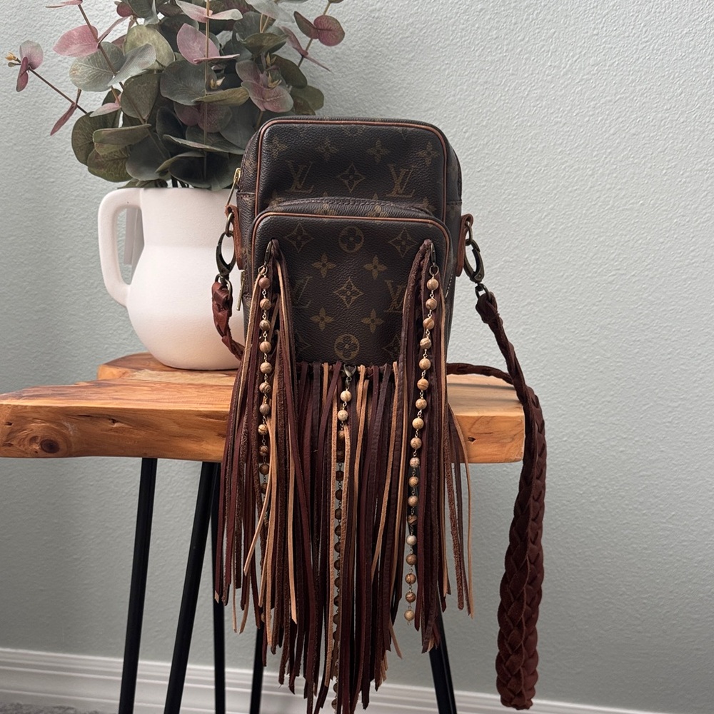 Vintage BoHo LV Crossbody Bag